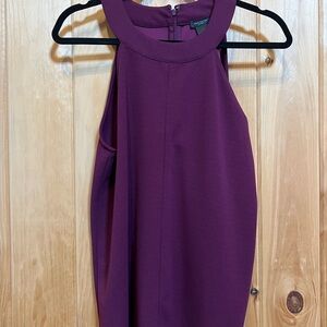 Elegant Purple Sleeveless Dress